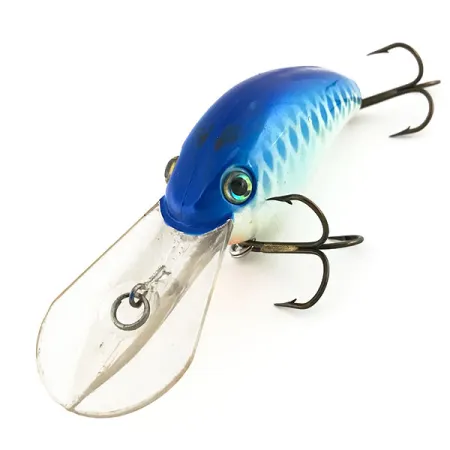 Strike King Pro Model 5XD Crankbait, Bleu/Blanc, 18g, Plongeant, #9184