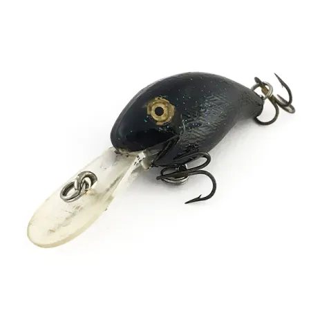 Rebel Deep Teeny R Crankbait Profond, Noir, 7g, Bavette Longue, #9185
