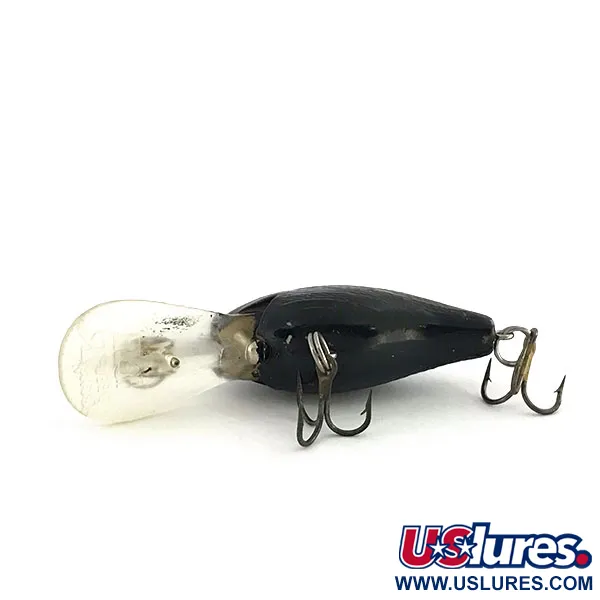 Rebel Deep Teeny R Crankbait Profond, Noir, 7g, Bavette Longue, #9185