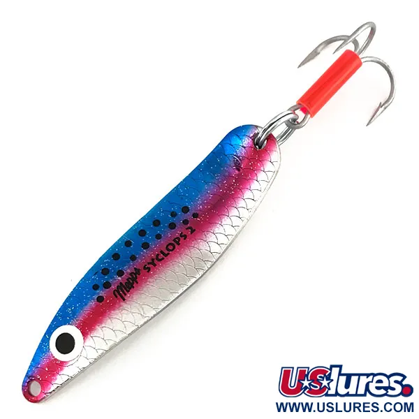Mepps Syclops 2 Cuillère, Truite Arc-en-ciel, 17g, Forme S, #9187