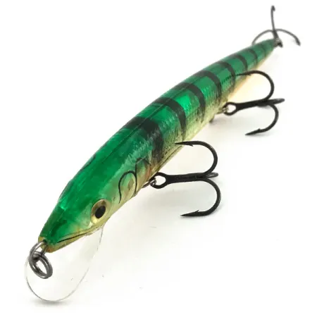 Rapala Husky Jerk HJ 14 Jerkbait, Green Tiger, 18g, Bruiteur, #9202