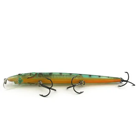 Rapala Husky Jerk HJ 14 Jerkbait, Green Tiger, 18g, Bruiteur, #9202