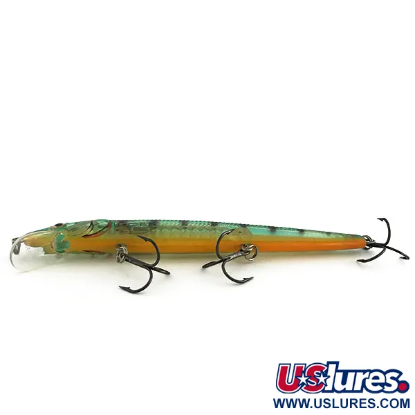 Rapala Husky Jerk HJ 14 Jerkbait, Green Tiger, 18g, Bruiteur, #9202