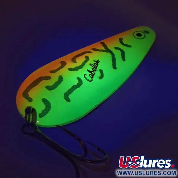 Cabela's UV Cuillère, Fire Tiger, 19g, réactif UV, #9266