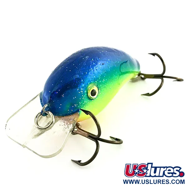 Strike King KVD 1.5 Hard Knock Crankbait, Chart/Bleu Pailleté, 10g, #9280