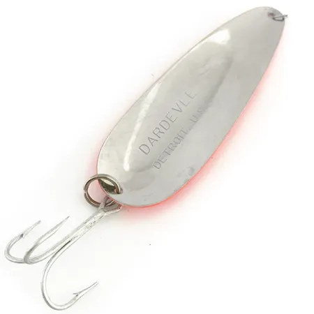 Eppinger Dardevle UV Cuillère, Rouge-Orange/Noir/Nickel, 28g, #9289