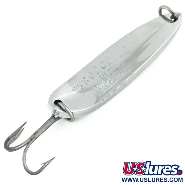 Luhr Jensen Krocodile Die #5 Cuillère, Nickel, 64g, Lancé, #9291