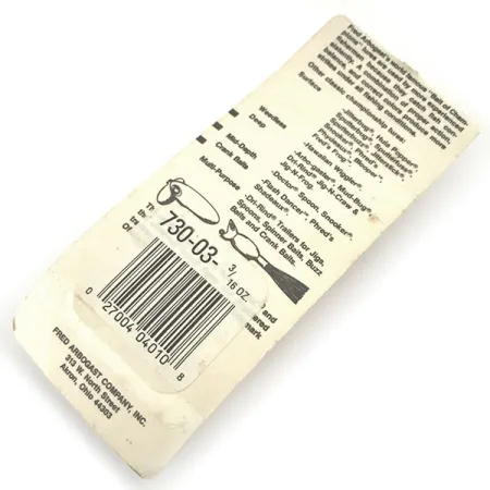 Fred Arbogast Hula Popper Leurre Surface, Jaune/Rouge, 5.3g, Jupe, #9299