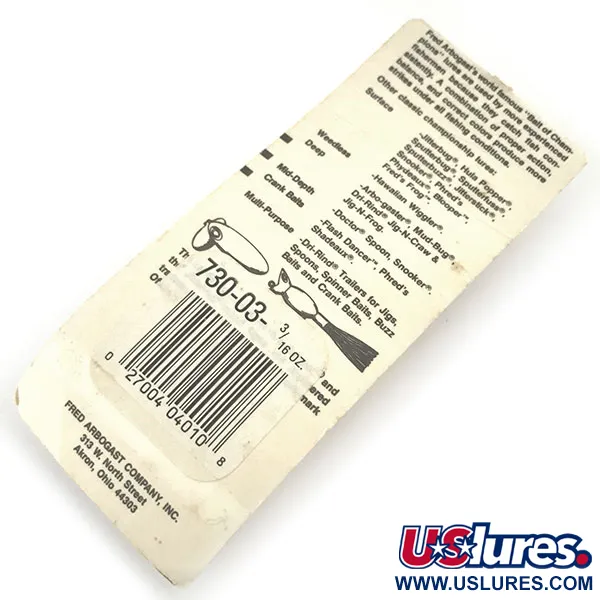 Fred Arbogast Hula Popper Leurre Surface, Jaune/Rouge, 5.3g, Jupe, #9299