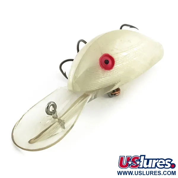 Norman Deep Runner Crankbait, White Pearl, 17g, Bavette Profonde, #9333