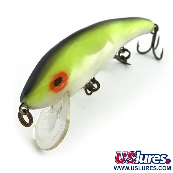 Cotton Cordell Ripplin Red Fin Leurre, Lime/Perle, 10.6g, Shallow, #9354
