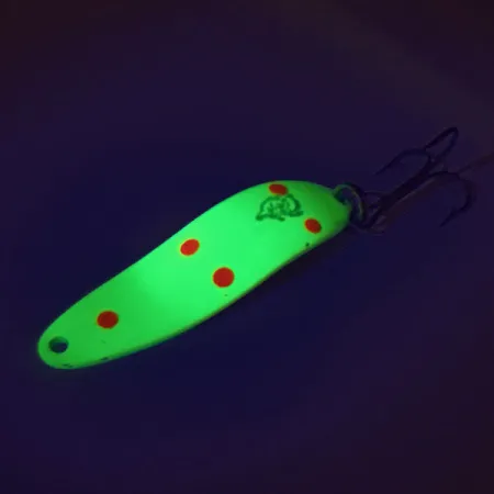 Eppinger Dardevle Cop-E-Cat 7300 UV Cuillère, Chartreuse/Rouge, 10g, #9386