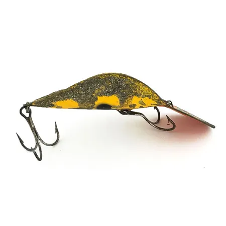 Buck Perry Spoonplug Cuillère, Jaune/Laiton/Rouge, 21g, #9390