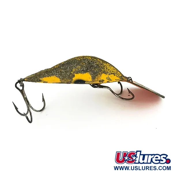 Buck Perry Spoonplug Cuillère, Jaune/Laiton/Rouge, 21g, #9390