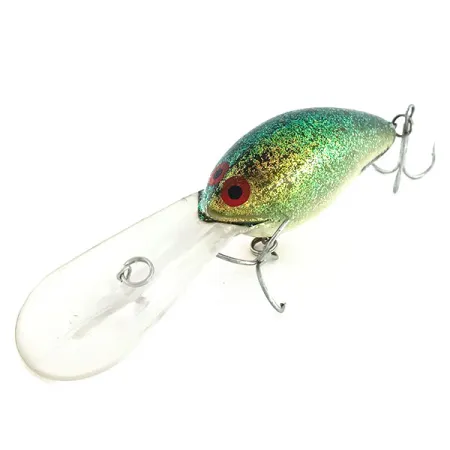 Norman DD22 HD Crankbait, Blanc/Pailleté vert, 28g, Suspending, #9395