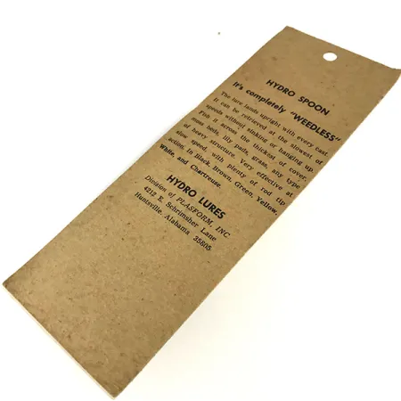 Hydro Lures Weedless Hydro Spoon, Blanc / Noir, 14g, Anti-herbe, #9466