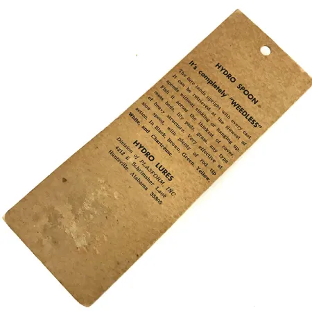 Hydro Lures Weedless Hydro Spoon Cuillère, Jaune/Noir, 17g, anti-herbe, #9468