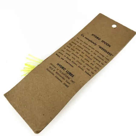 Hydro Lures Weedless Hydro Spoon Cuillère, Jaune/Noir, 14g, #9469