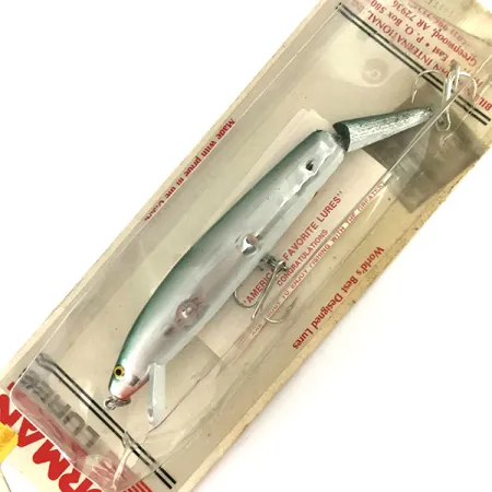 Bill Norman Jointed Poisson Nageur, Mirror Silver / Vert, 21g, #9471