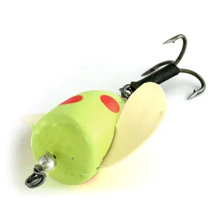 Leurre Shur Strike Spin-n-Glo UV, Jaune / Rouge, 8g, UV-réactif, #9477