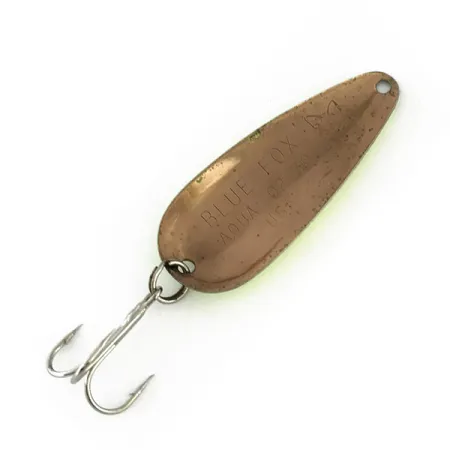 Blue Fox Aqua Spoon Cuiller, Chartreuse/Noir/Bronze, 9g, USA, #9525