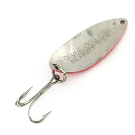 Dardevle Devle Dog 7700 Cuillère, Rouge/Noir/Nickel, 14g, UV, #9532