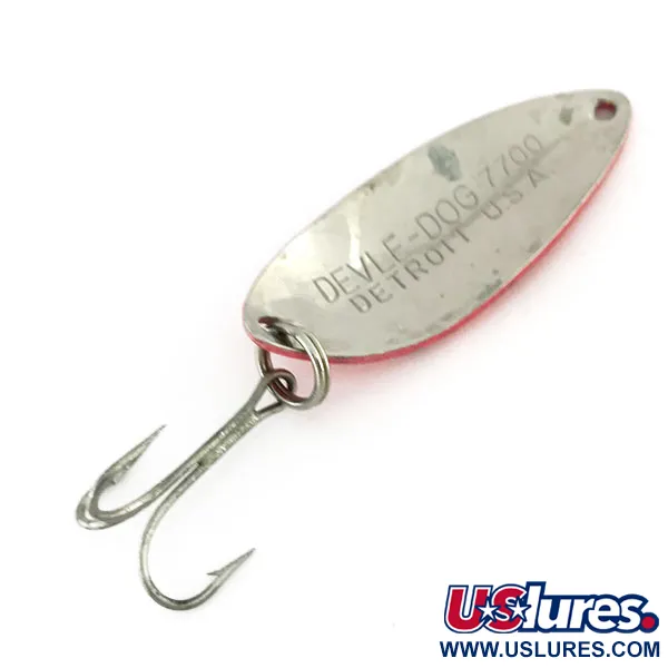 Dardevle Devle Dog 7700 Cuillère, Rouge/Noir/Nickel, 14g, UV, #9532