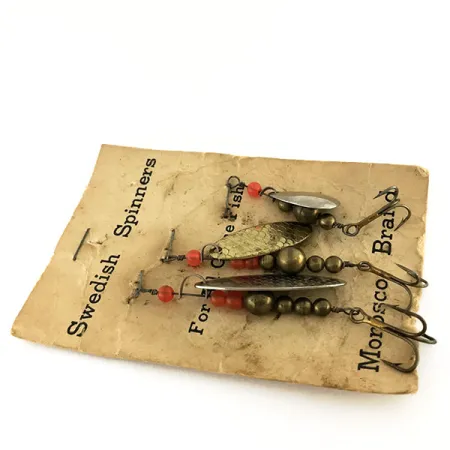 Swedish Swing Morosco Brand Cuiller, Nickel / Laiton, 7g, Vintage, #9539