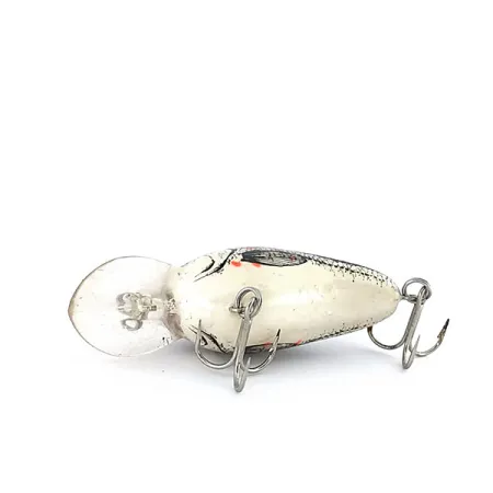 Bomber Fat A B04F Crankbait, Argent/Noir, 5.5g, Bavette ronde, #9549