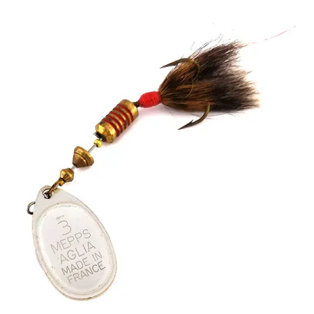 Mepps Aglia 3 dressed Cuiller, Truite, 7.3g, Poil d'écureuil, #9553