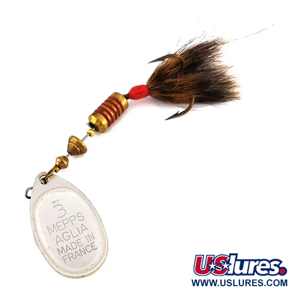 Mepps Aglia 3 dressed Cuiller, Truite, 7.3g, Poil d'écureuil, #9553