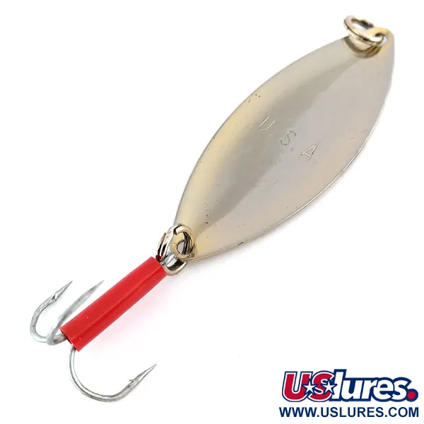 Mepps Spoon 3 Cuillère de Traîne, Nickel, 13g, Gaine Rouge, #9556