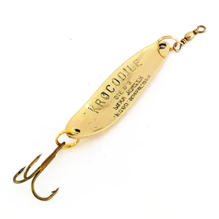 Luhr Jensen Krocodile Die #3 Cuillère, Or, 10g, Écailles Prisme, #9572