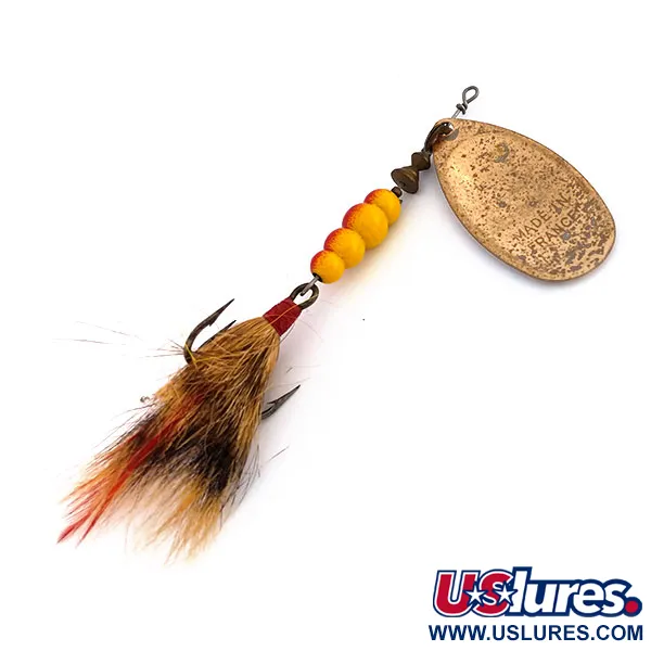 Mepps Aglia 5 Dressed Cuiller, Cuivre, 14g, Poils d'écureuil, #9590