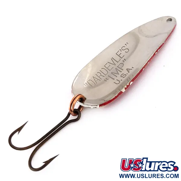 Cuillère Eppinger Dardevle Imp, Rouge / Blanc / Nickel, 11g, #9591