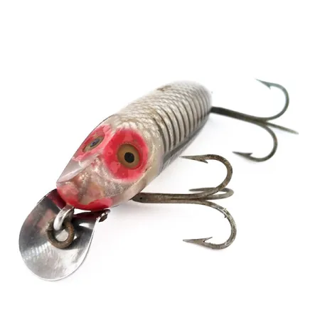 Heddon River Runt Spook Floating Leurre, Argent/Rouge, 12g, #9596