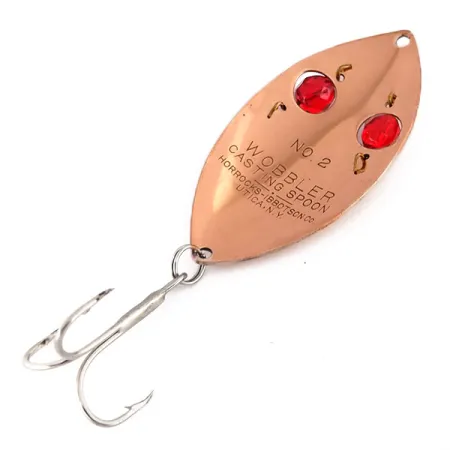 Horrocks-Ibbotson Wobbler Cuillère, Cuivre/Yeux Rouges, 23g, #9599