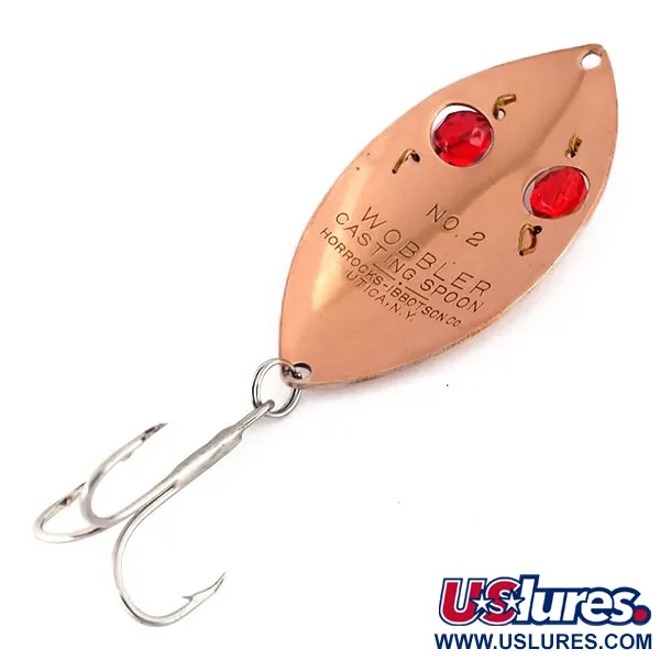 Horrocks-Ibbotson Wobbler Cuillère, Cuivre/Yeux Rouges, 23g, #9599