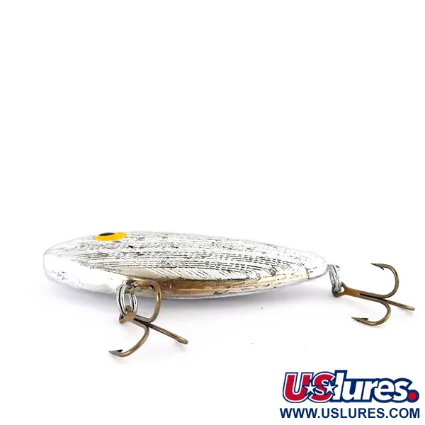 Rebel Wiggle Shad Rattlebait Coulant, Argent, 7g, Vintage, #9603