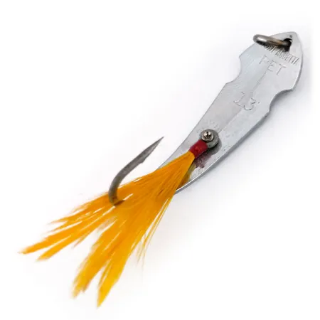 Tony Accetta Pet Spoon 13 Cuillère, Nickel/Vert, 5g, Plumes, #9609