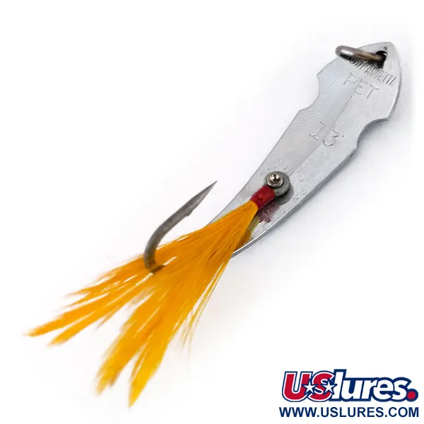 Tony Accetta Pet Spoon 13 Cuillère, Nickel/Vert, 5g, Plumes, #9609