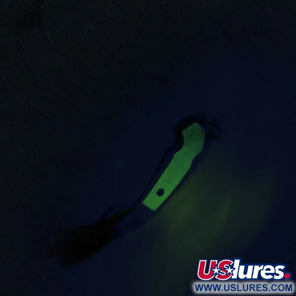 Tony Accetta Pet Spoon 13 Cuillère, Nickel/Vert, 5g, Plumes, #9609