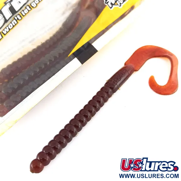 Berkley Power Worm Leurres Souples, Motor Oil, 18cm, Curly Tail, #9623