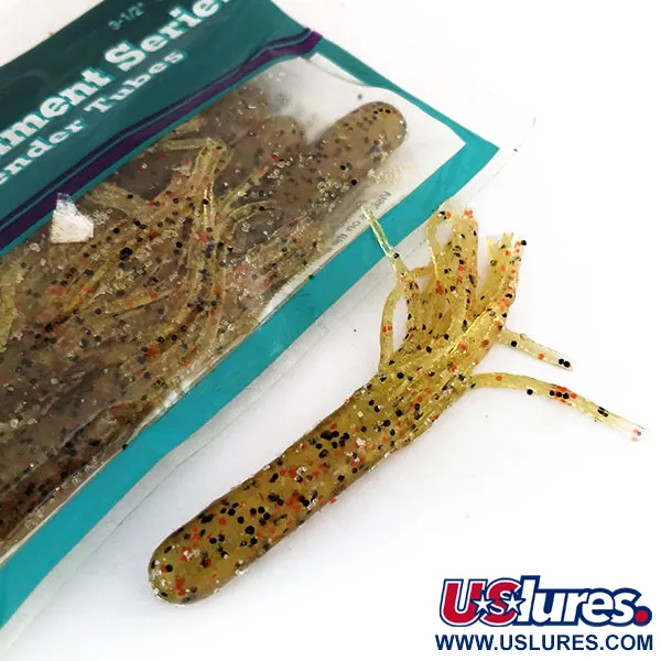 Bass Pro Shops Salty Tender Tubes leurre souple, Green Pumpkin, #9624