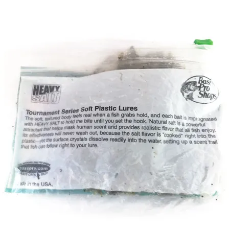 Bass Pro Shops Caterpillar Stud Tube, Green Pumpkin, 8pcs, #9625