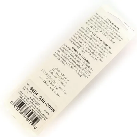 Luhr Jensen P.J.POP Popper Bois, Noir/Argent, 17g, Artisanal, #9634