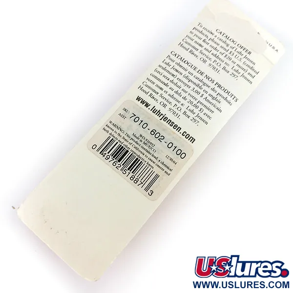 Luhr Jensen P.J.POP Popper, Nacre / Rouge, 17g, Fait main, #9635