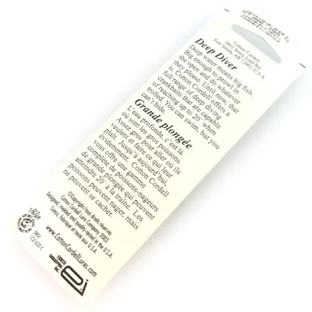 Cotton Cordell Grappler Shad Deep Diver, Nickel / Noir, 12g, #9636