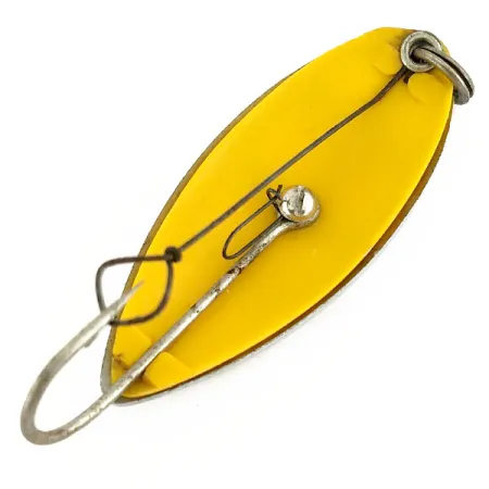 South Bend Sun Spot Cuillère, Nickel / Jaune, 14g, perforée, #9652