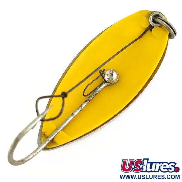 South Bend Sun Spot Cuillère, Nickel / Jaune, 14g, perforée, #9652